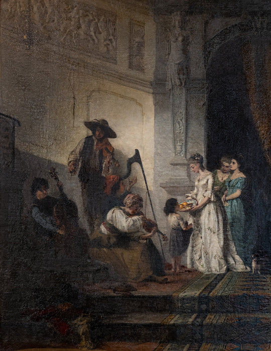 Peasant Minstrels by Heinrich Stelzner