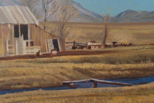 November Barn, Kaysville, Utah  by LeConte Stewart
