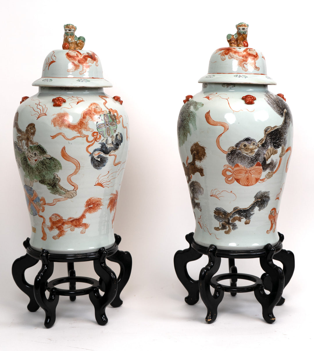Pair of Large Chinese Vases