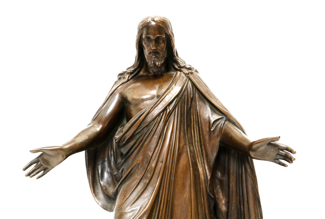 Christus Patinated Bronze Sculpture