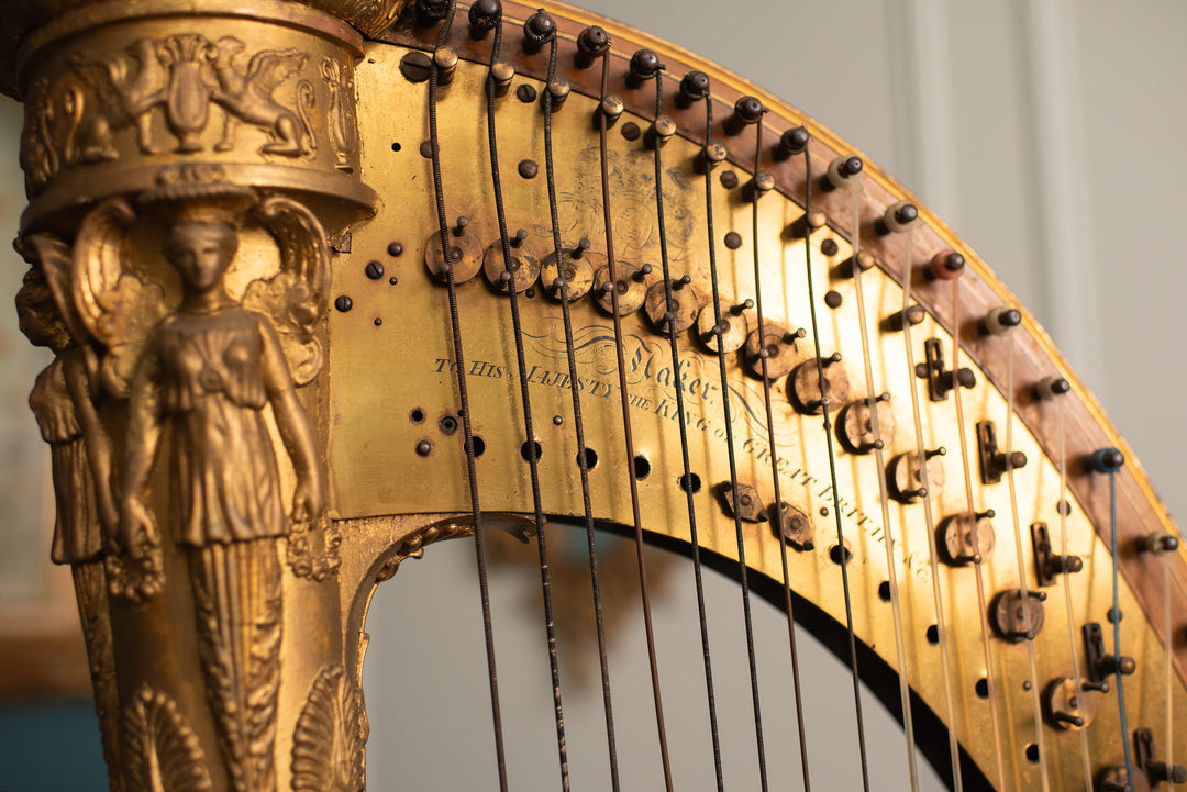 19th-century English Pedal Harp – Anthonys Fine Art & Antiques