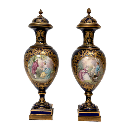 Pair of Sévres Porcelain Vases
