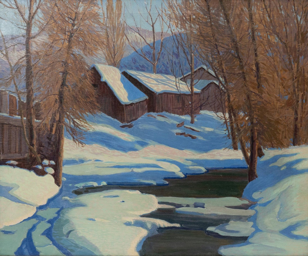 Creek in Winter, (1936) by LeConte Stewart