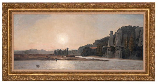 Soleil Levant Sur Les Bords De La Durance À Mirabeau, 1865 by Paul Guigou
