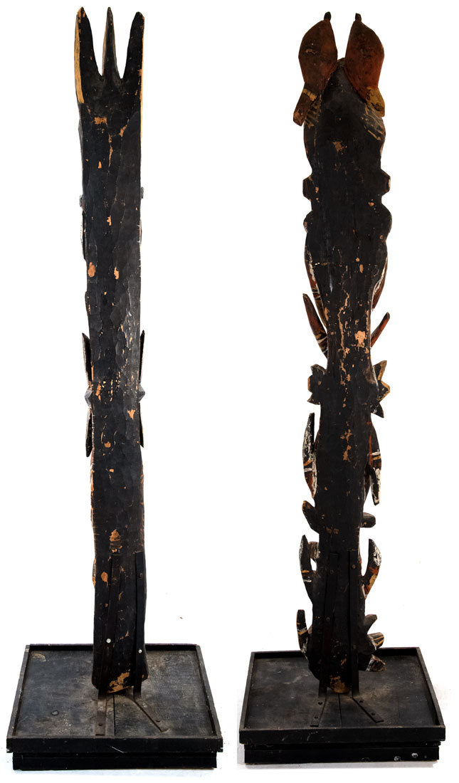 Abelam Maprick Standing Figures, Middle Sepik Region, Papua New Guinea ...