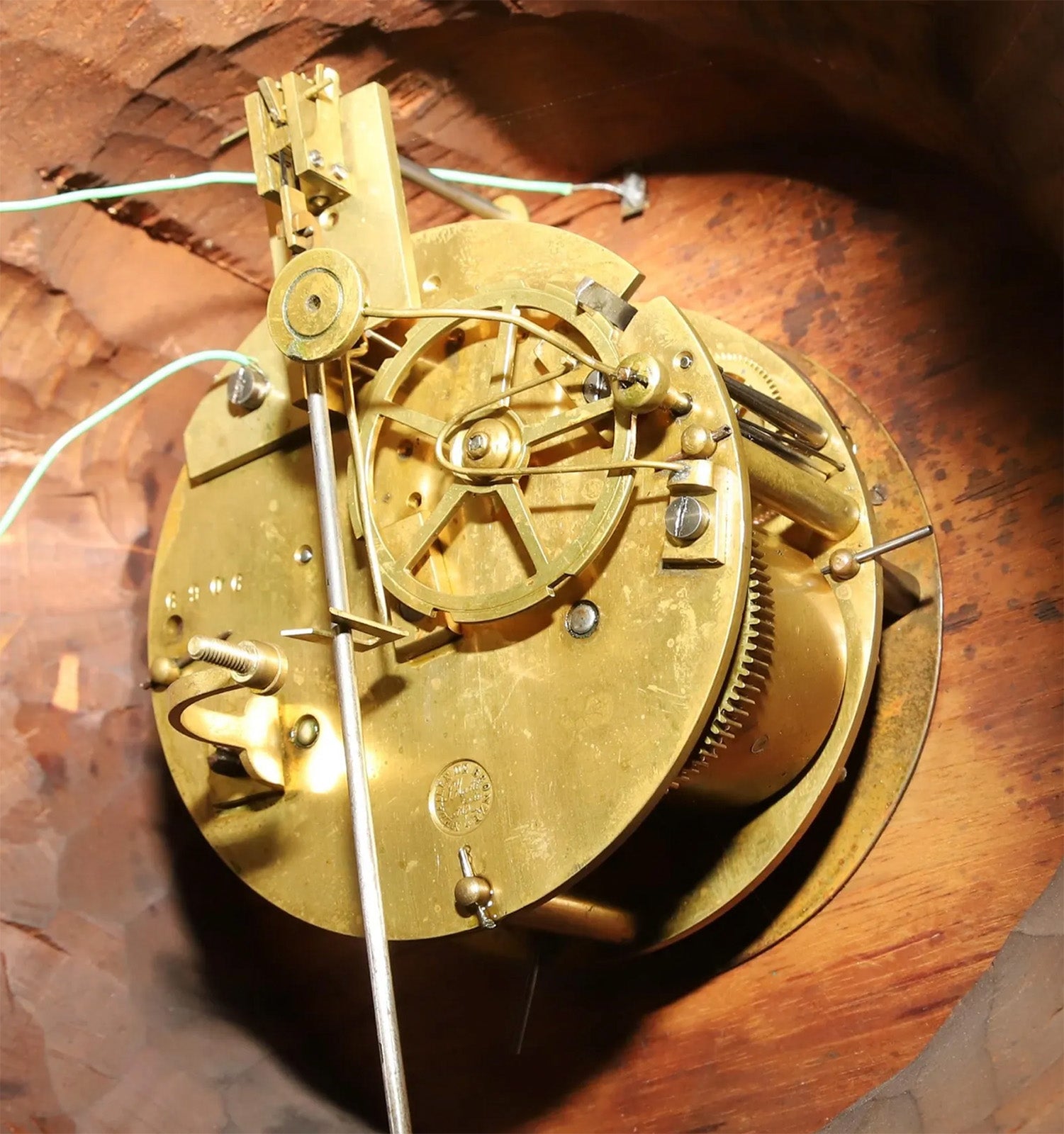 19th Century Black Forest Carved Roosters & Rabbits Clock