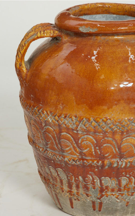 Early 20th Century Italian Glazed Earthenware Jars