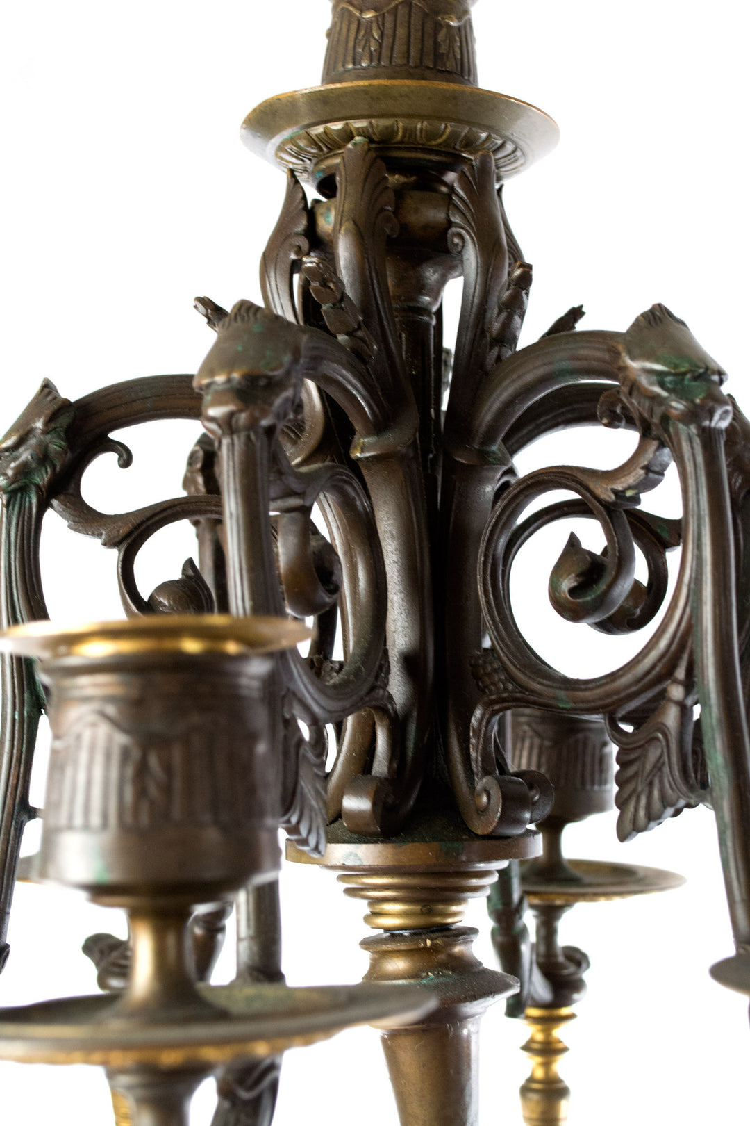 A Pair of Monumental Figural Candelabra on Stands by Émile Picault