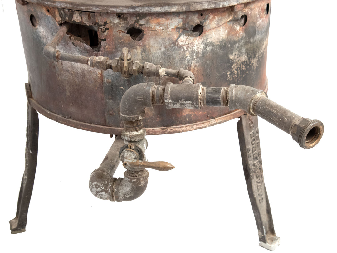 Large Candy-making Copper Bowl and Gas Burner