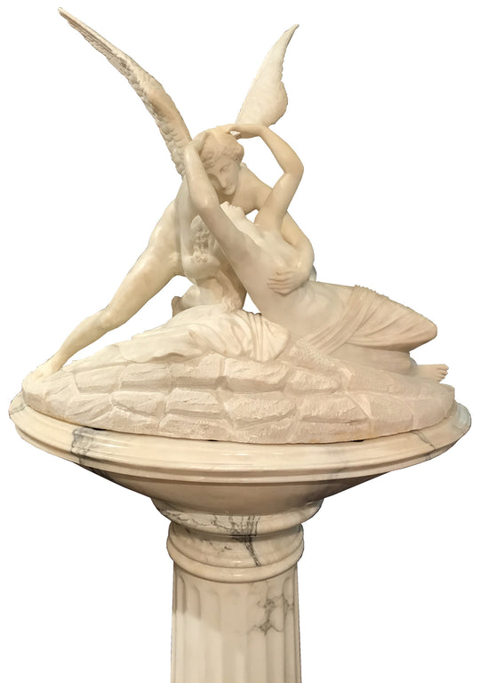 Psyche Revived by Cupid's Kiss on Pedestal (1850)
