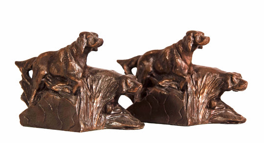 Pair of Bronze Dog Bookends