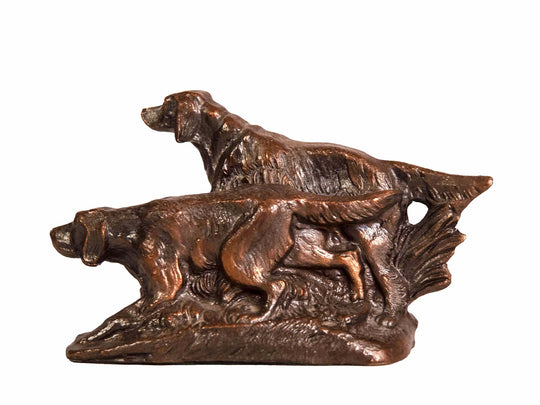 Pair of Bronze Dog Bookends