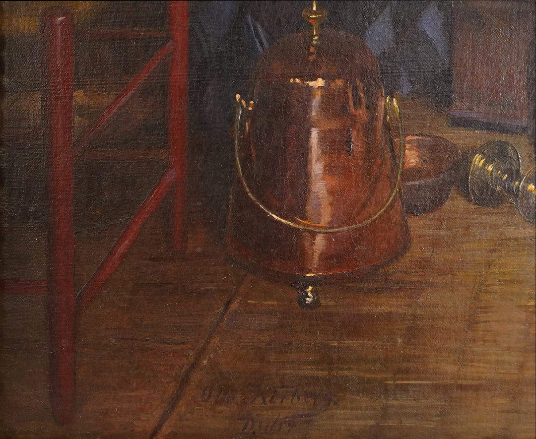 Cleaning the Pewter by Otto Karl Kirberg