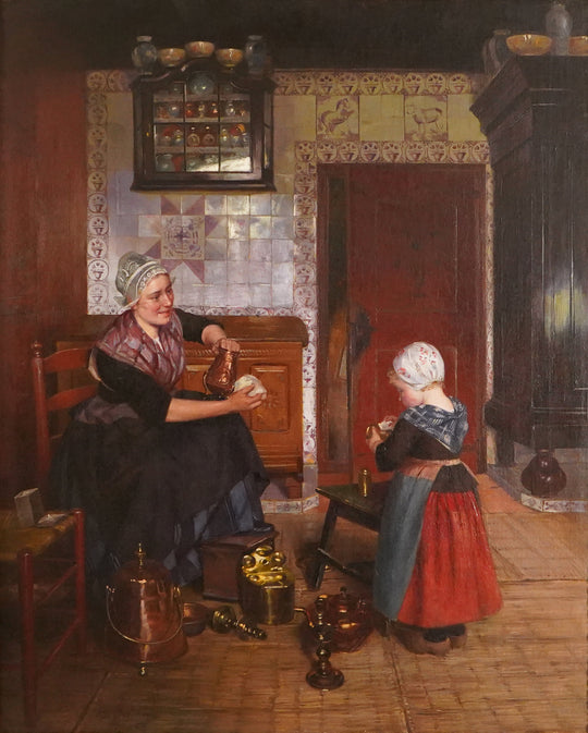 Cleaning the Pewter by Otto Karl Kirberg
