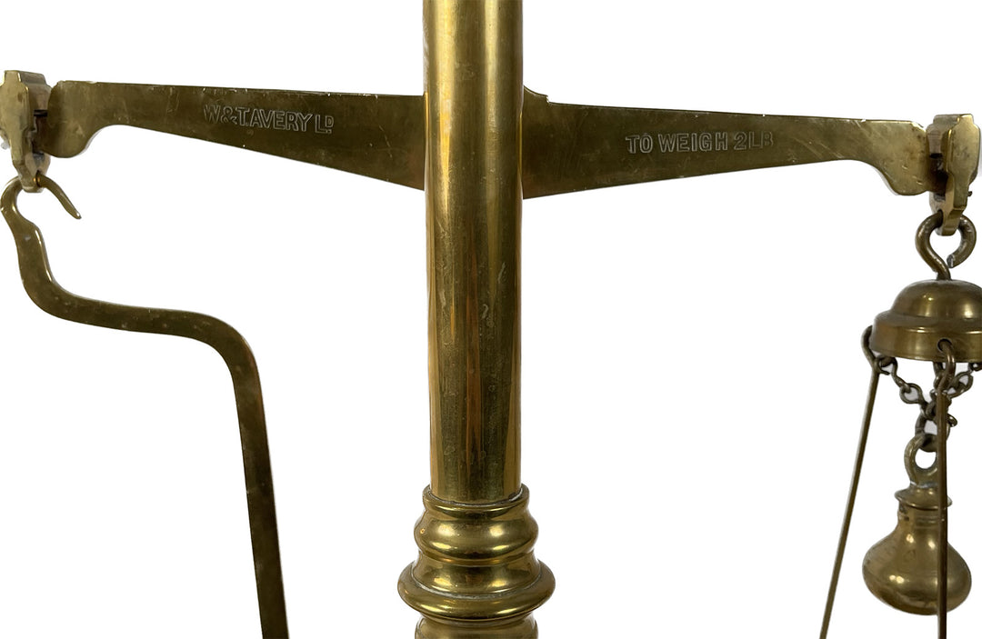 19th Century English Brass Scale