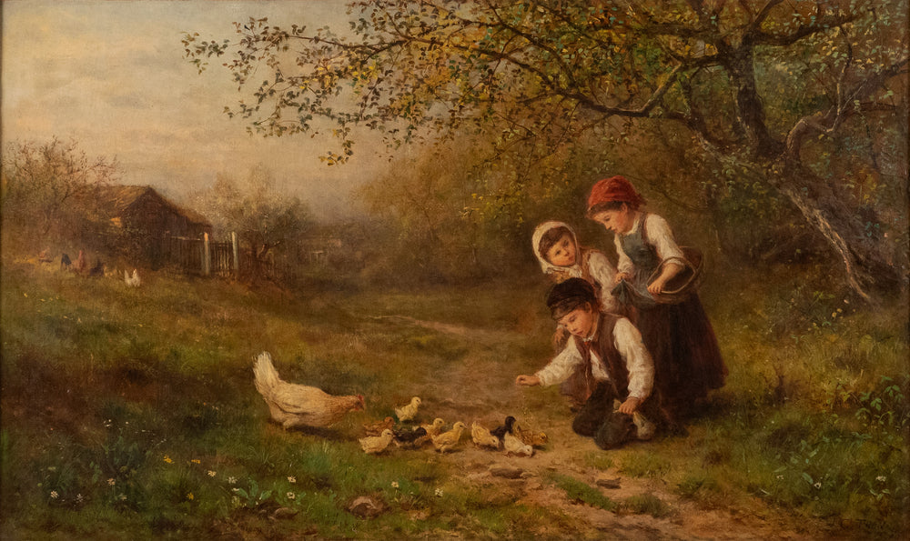 Feeding the Chickens by James Crawford Thom