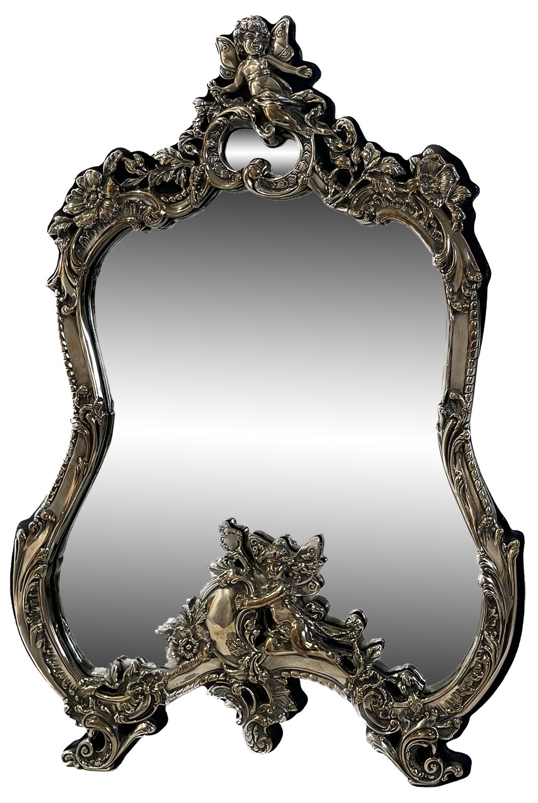 Sterling Silver Victorian Table Mirror