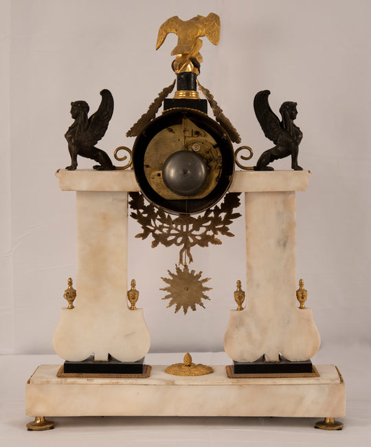 French Empire Gilded Ormolue Clock