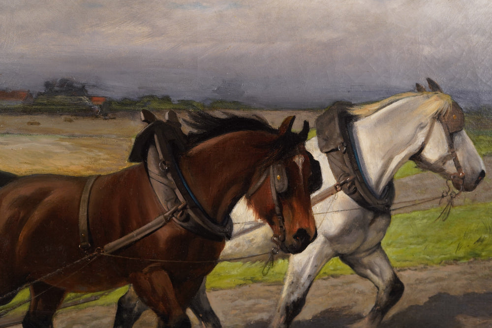Ploughing the Field by Joseph van Severdonck