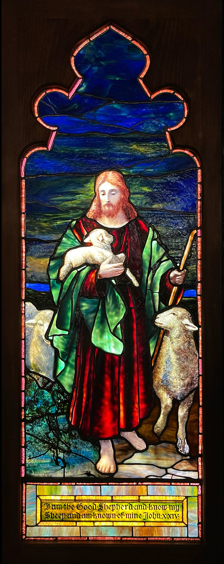 The Good Shepherd Tiffany Stained-Glass Window