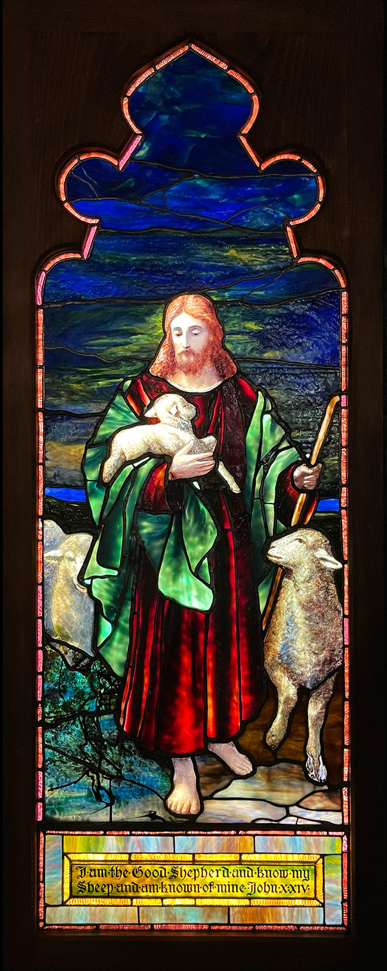 The Good Shepherd Tiffany Stained-Glass Window