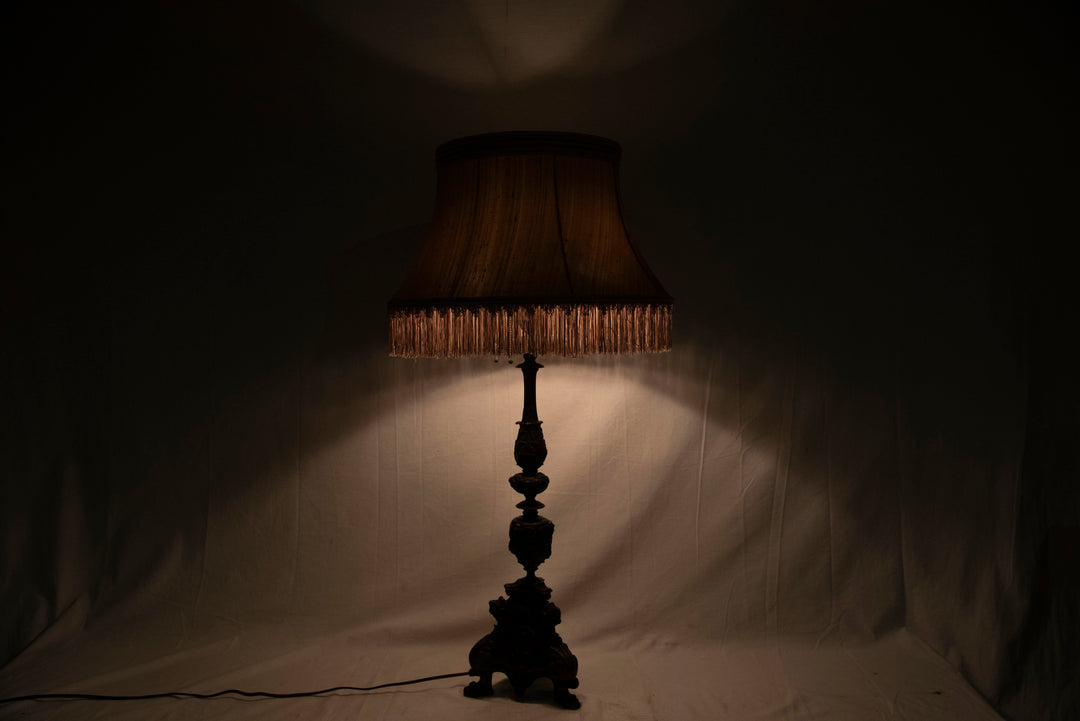Renaissance Revival Bronze Stamped Tiffany Table Lamp