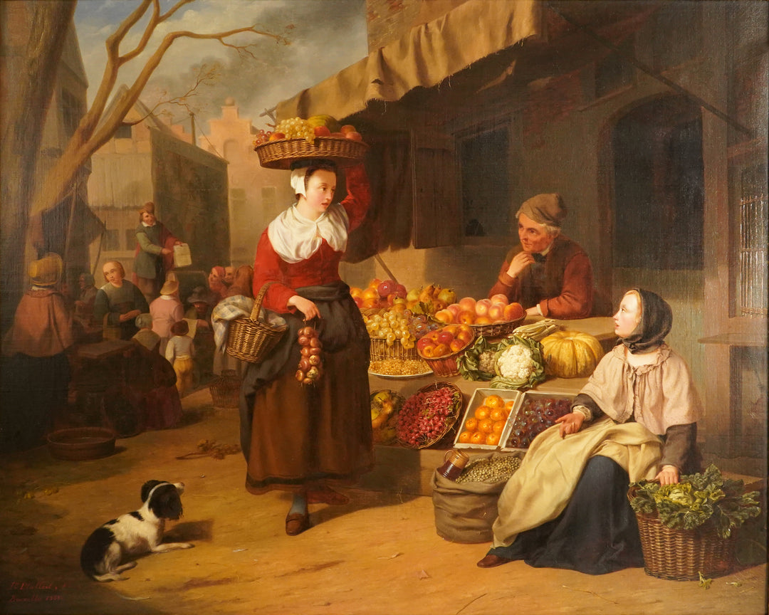 The Vegetable Market by Jean N. Platteel