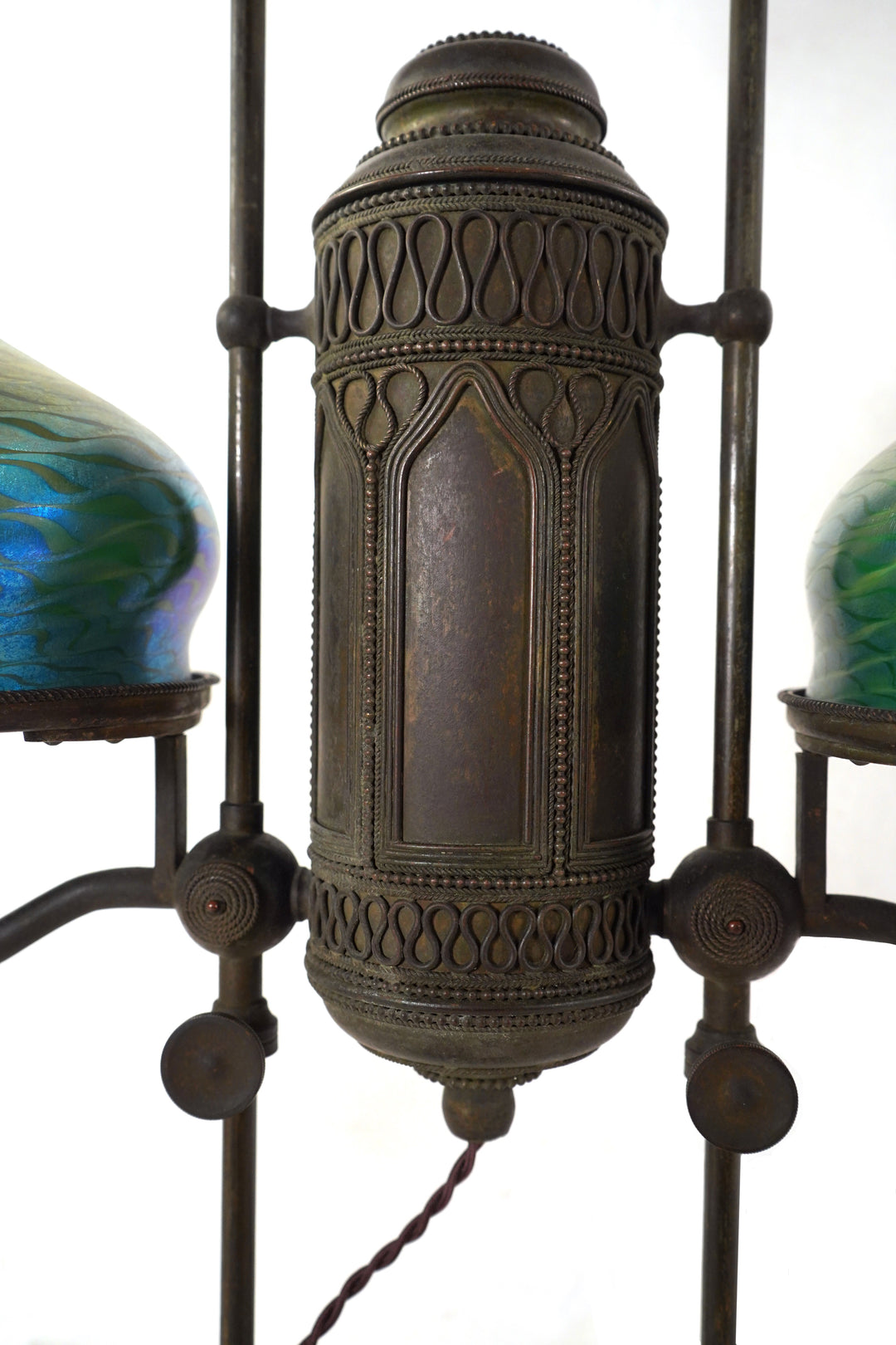 Tiffany Studios Lamp Base with Favrille Shades
