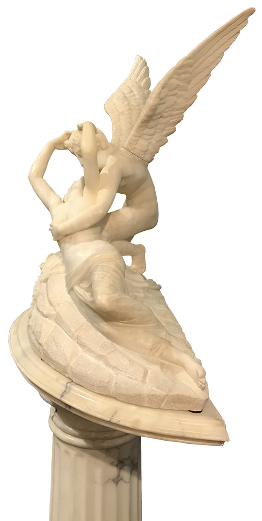 Psyche Revived by Cupid's Kiss on Pedestal (1850)