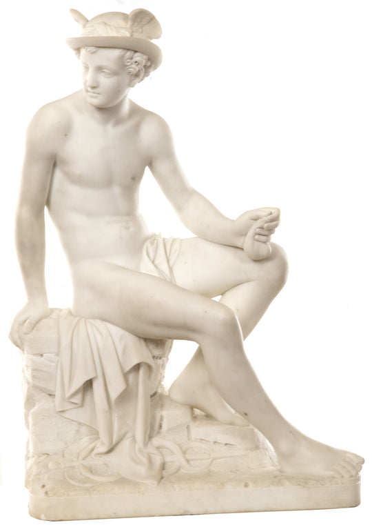 19th Century Marble Sculpture of Hermes