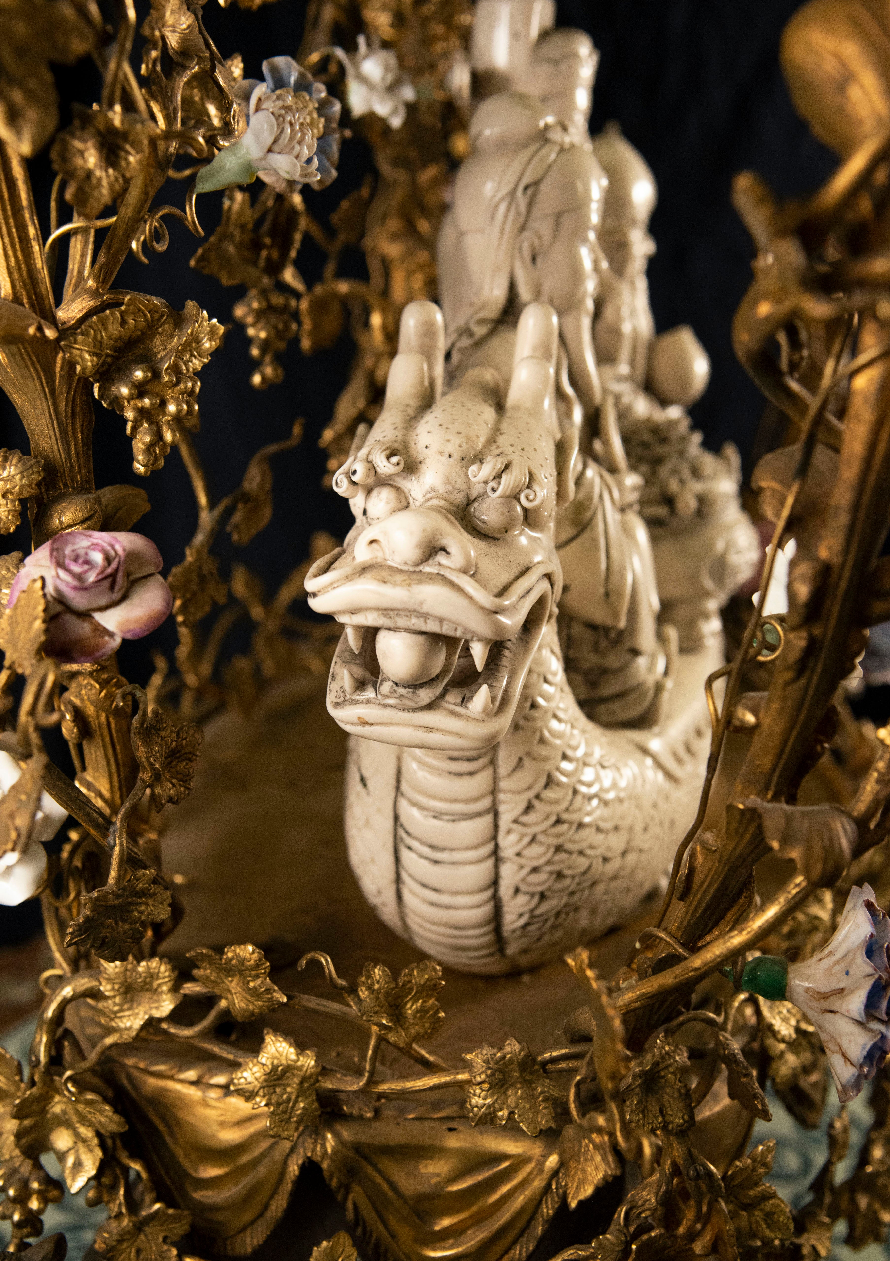 Monumental Japy Frères Ormolu Chinoiserie Clock – Anthonys Fine