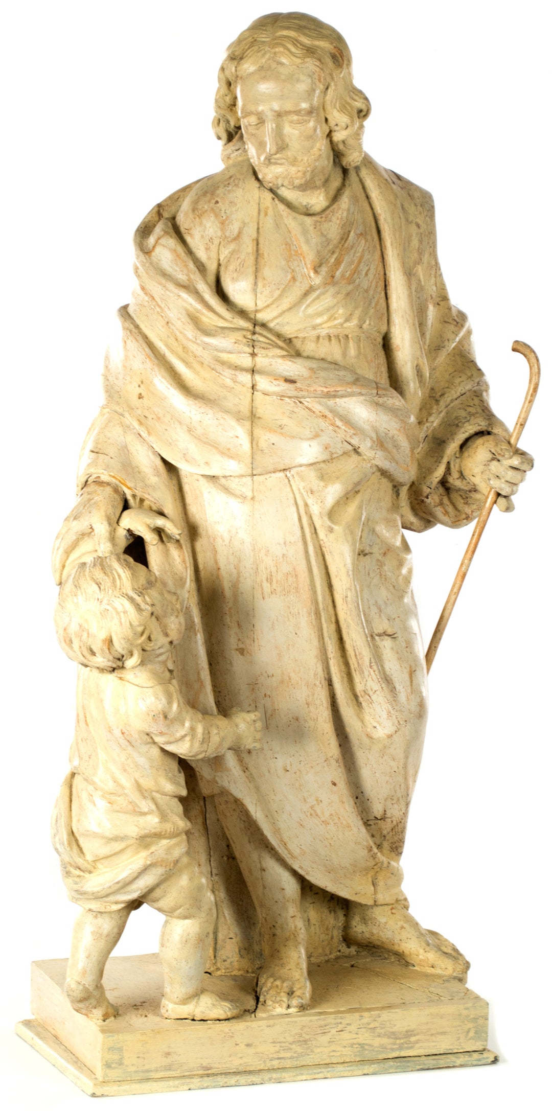Italian Sculpture of Christ as the Good Shepherd