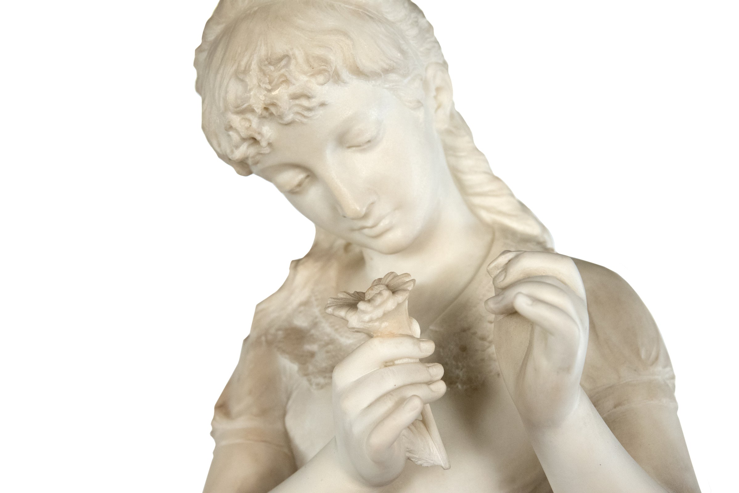 He Loves Me, He Loves Me Not . . . (c. 1885) by Orazio Andreoni