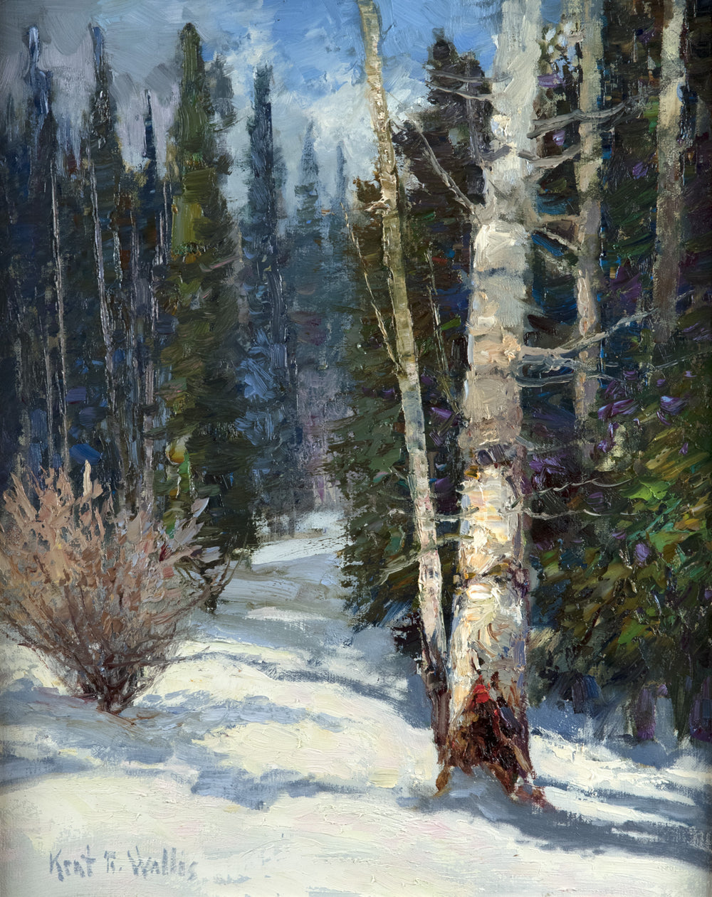 Snowy Path by Kent Wallis